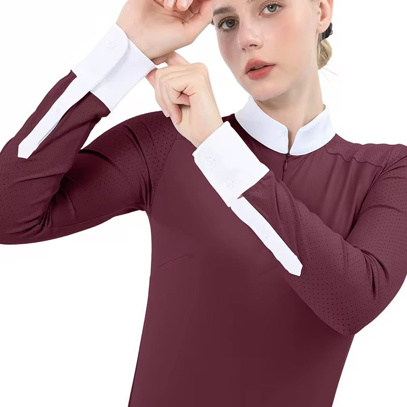 long sleeve celeste show-shirt